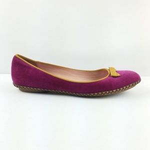 Marc Jacobs Women's Size 7.5 Magenta Velvet Ballet